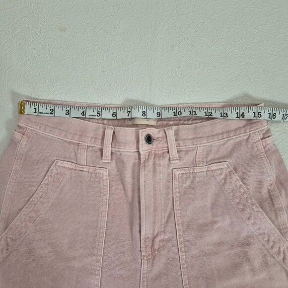 Universal Thread Womens 10 Pink High Rise Easy Barrel Cotton Zip Up Jeans Pants - Picture 12 of 15